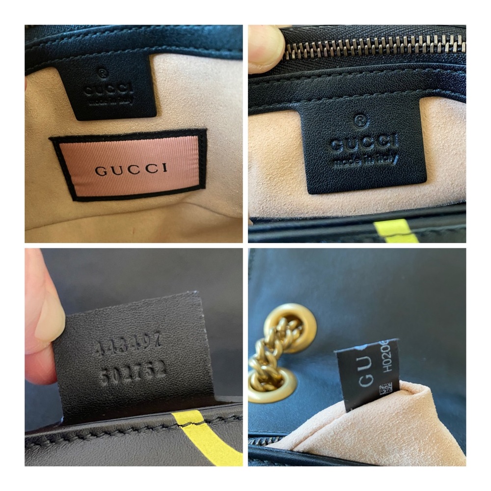 ☺️SOLD☺️AUTHENTIC GUCCI CROSSBODY QUILTED GHOST MARMONT MEDIUM BAG - Picture 11 of 13